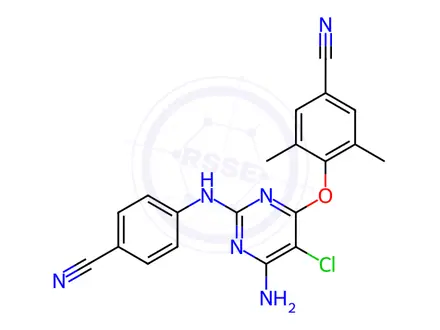 Chemical structure of Etravirine Impurity 9