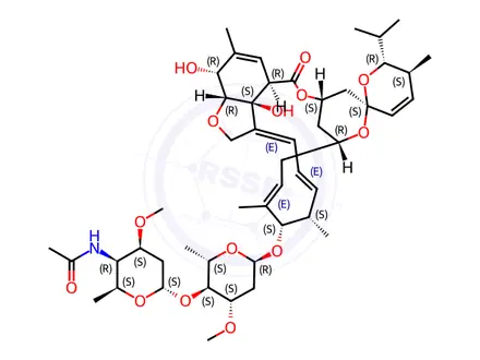 Chemical structure of Eprinomectin Impurity 1 (Eprinomectin B1b)