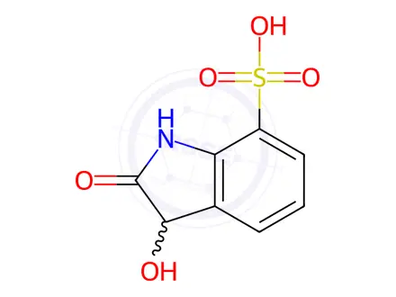 Chemical structure of 3-Hydroxy-2-oxo-7-indolinesulfonic acid