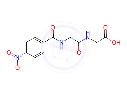Chemical structure of 4-Nitrobenzoylglycylglycine