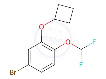 Chemical structure of 4-Bromo-2-cyclobutoxy-1-(difluoromethoxy)benzene
