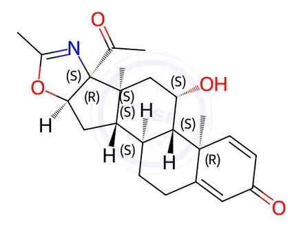 Chemical structure of Deflazacort Impurity 3