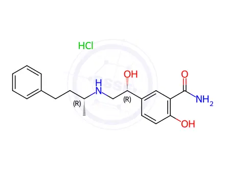 Chemical structure of (R,R)-Labetalol Hydrochloride