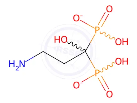 Chemical structure of Disodium Pamidronate