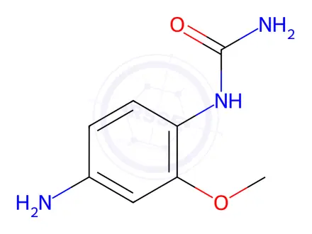 Chemical structure of (4-amino-2-methoxyphenyl)urea