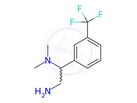 Chemical structure of {2-amino-1-[3-(trifluoromethyl)phenyl]ethyl}dimethylamine