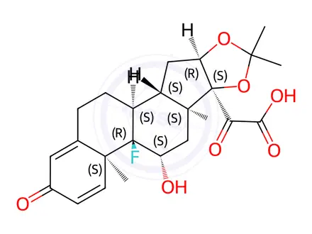 Chemical structure of Triamcinolone Acetonide Impurity 22