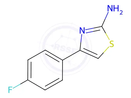 Chemical structure of 4-(4-Fluorophenyl)-1,3-thiazol-2-amine
