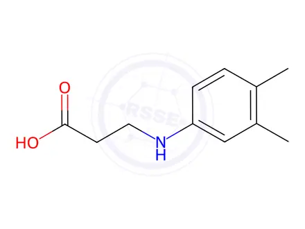 Chemical structure of B-ALANINE, N-(3,4-DIMETHYLPHENYL)-