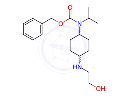 Chemical structure of Benzyl (4-((2-hydroxyethyl)amino)cyclohexyl)(isopropyl)carbamate