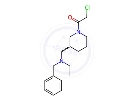 Chemical structure of 1-(3-((Benzyl(ethyl)amino)methyl)piperidin-1-yl)-2-chloroethanone