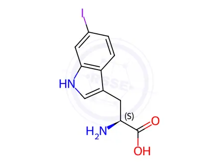 Chemical structure of L-Tryptophan,6-iodo