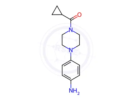 Chemical structure of (4-(4-Aminophenyl)piperazin-1-yl)(cyclopropyl)methanone
