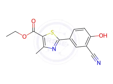 Chemical structure of Febuxostat Impurity 3