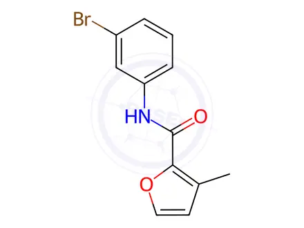 Chemical structure of n-(3-Bromophenyl)-3-methylfuran-2-carboxamide