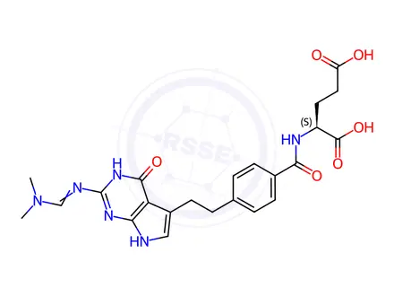 Chemical structure of Pemetrexed Disodium Impurity 1