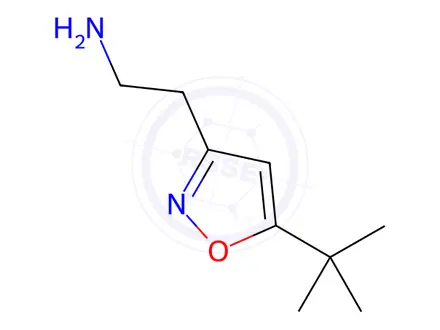Chemical structure of 2-(5-Tert-butyl-1,2-oxazol-3-yl)ethan-1-amine