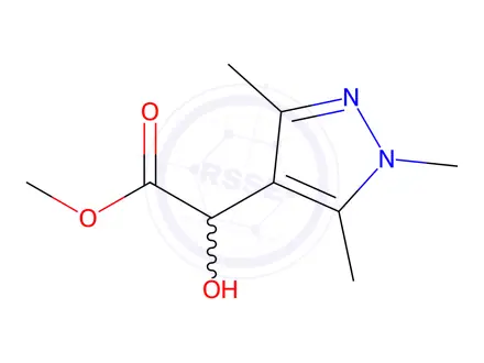 Chemical structure of Methyl 2-hydroxy-2-(1,3,5-trimethyl-1H-pyrazol-4-yl)acetate