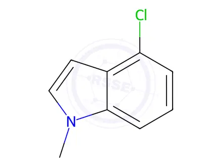 Chemical structure of 4-Chloro-1-methyl-1H-indole