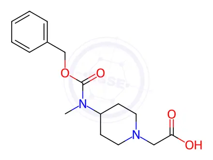 Chemical structure of 2-(4-((2-(Benzyloxy)-2-oxoethyl)amino)piperidin-1-yl)acetic acid