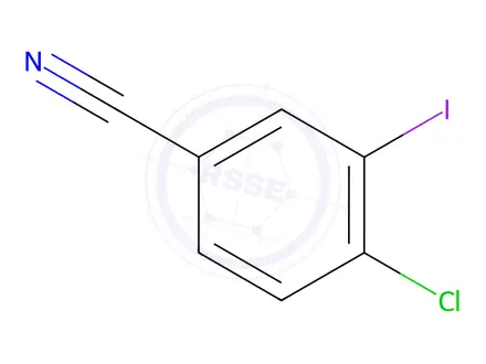 Chemical structure of 4-Chloro-3-Iodobenzonitrile