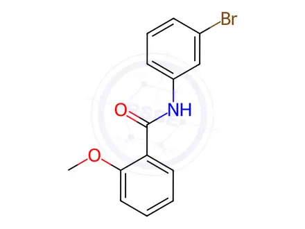 Chemical structure of N-(3-bromophenyl)-2-methoxybenzamide