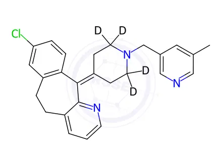 Chemical structure of Rupatadine d4