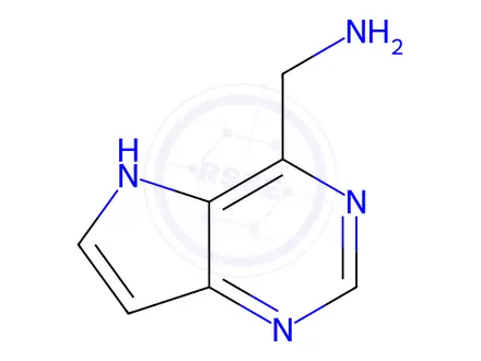 Chemical structure of 5H-pyrrolo[3,2-d]pyrimidin-4-ylmethanamine