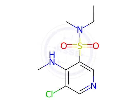 Chemical structure of 5-Chloro-N-ethyl-N-methyl-4-(methylamino)pyridine-3-sulfonamide