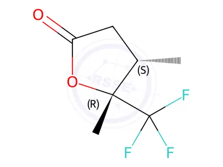Chemical structure of (4S,5R)-4,5-Dimethyl-5-(trifluoromethyl)dihydrofuran-2(3H)-one