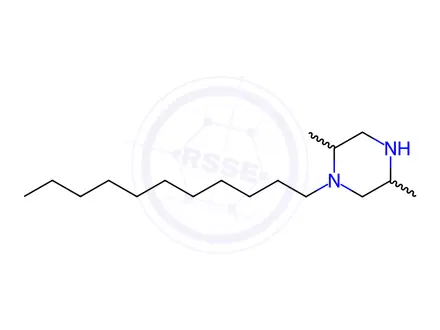 Chemical structure of 2,5-Dimethyl-1-undecylpiperazine dihydrochloride
