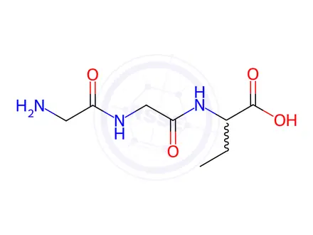 Chemical structure of Butanoic acid, glycylglycyl-2-amino-(9CI)