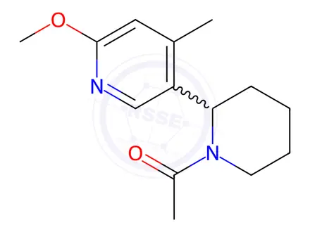 Chemical structure of 1-(2-(6-Methoxy-4-methylpyridin-3-yl)piperidin-1-yl)ethanone