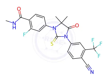 Chemical structure of Enzalutamide impurity M