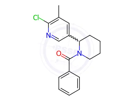 Chemical structure of (2-(6-Chloro-5-methylpyridin-3-yl)piperidin-1-yl)(phenyl)methanone