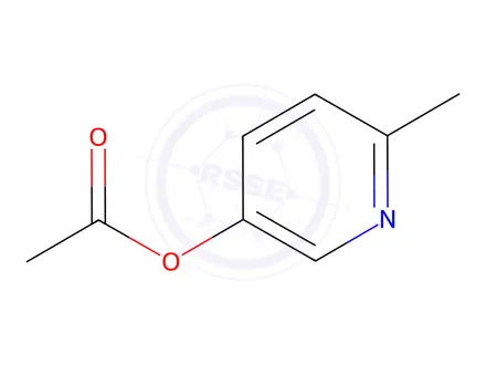 Chemical structure of Acetic acid 6-methyl-3-pyridyl ester