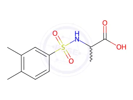 Chemical structure of 2-(3,4-Dimethylbenzenesulfonamido)propanoic acid