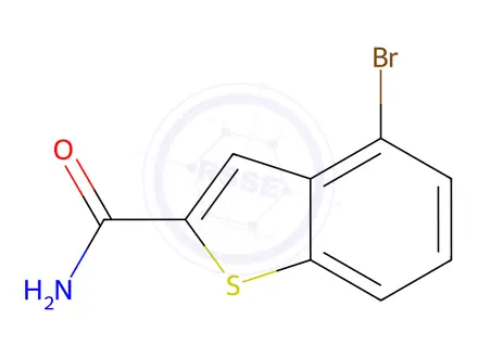 Chemical structure of 4-Bromo-1-benzothiophene-2-carboxamide