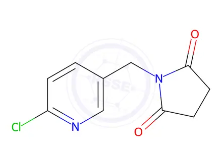 Chemical structure of 1-((6-Chloropyridin-3-yl)methyl)pyrrolidine-2,5-dione