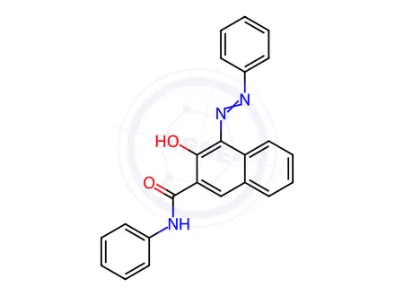 Chemical structure of Pigment Red Impurity 46 (Scarlet 808)
