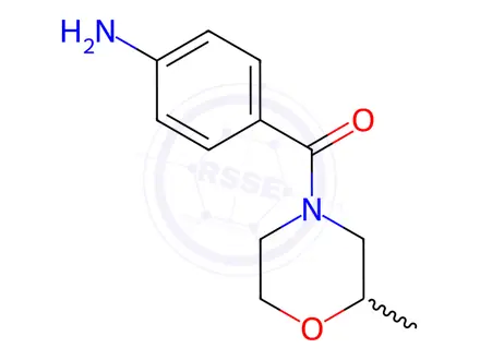 Chemical structure of (4-Aminophenyl)(2-methylmorpholino)methanone