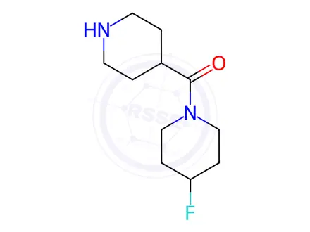 Chemical structure of (4-Fluoropiperidin-1-yl)(piperidin-4-yl)methanone