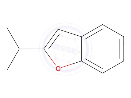 Chemical structure of Benzofuran, 2-(1-methylethyl)-