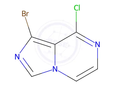 Chemical structure of 1-Bromo-8-chloro-imidazo[1,5-a]pyrazine