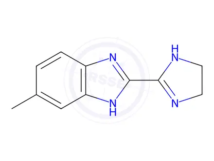 Chemical structure of Benzimidazole, 2-(2-imidazolin-2-yl)-5-methyl-(8CI)