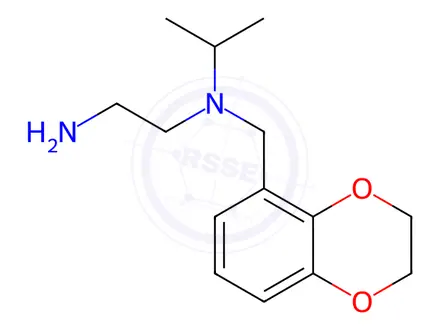 Chemical structure of N1-((2,3-Dihydrobenzo[b][1,4]dioxin-5-yl)methyl)-N1-isopropylethane-1,2-diamine