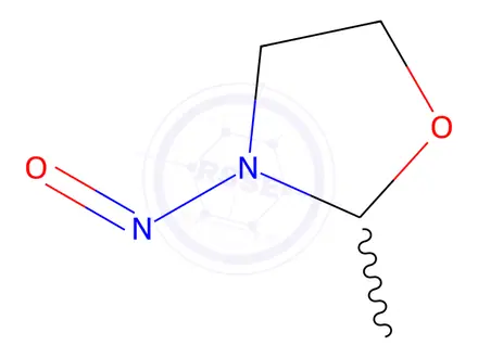 Chemical structure of 2-Methyl-3-nitrosooxazolidine