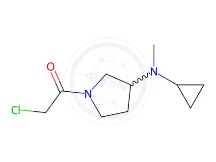 Chemical structure of 2-Chloro-1-(3-((cyclopropylmethyl)amino)pyrrolidin-1-yl)ethanone
