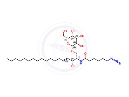 Chemical structure of C6(6-azido) GalCer