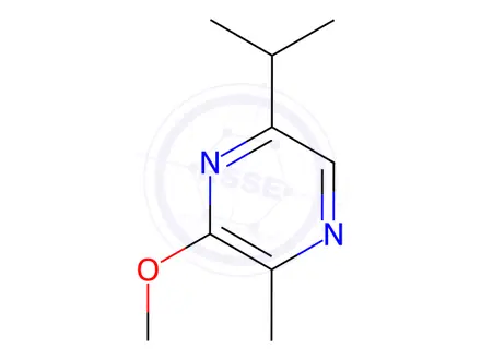 Chemical structure of Pyrazine, 3-methoxy-2-methyl-5-(1-methylethyl)-(9CI)